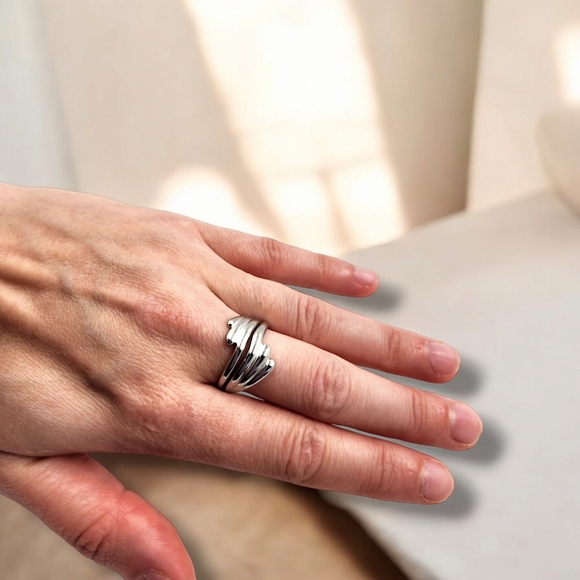 Stainless steel adjustable ring - Picture 3 of 5